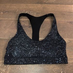 lululemon athletica racerback speckled sports bra